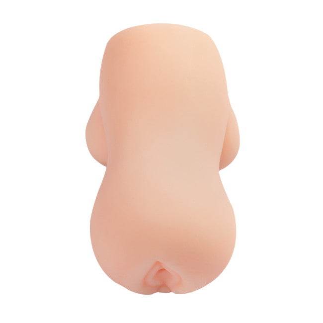 Masturbateur buste nude vue arrière en TPE souple pour plaisir masculin discret
