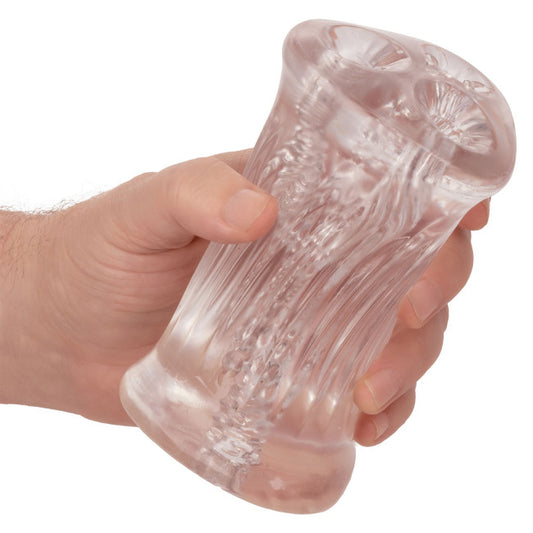 Vaginette transparente en TPE souple avec design facile à prendre en main