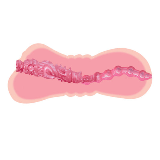 Vaginette réaliste vue intérieure montrant les deux ouvertures vaginale et anale