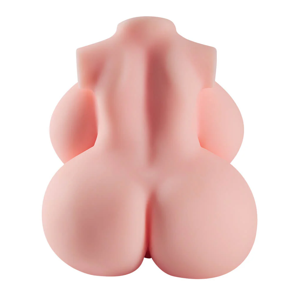 Mini poupée sexuelle futanari en TPE réaliste couleur beige, avec poitrine généreuse et hanches arrondies