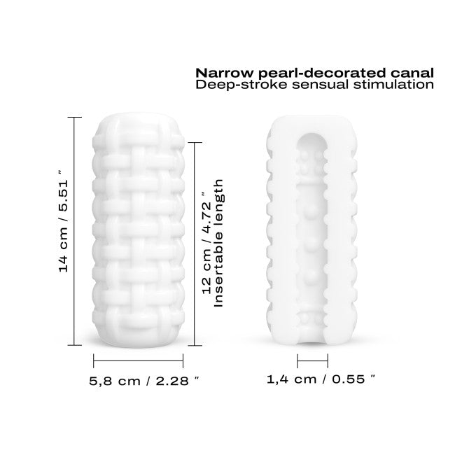 Dimensions de la vaginette étroite : longueur insérable 12 cm et largeur 1,8 cm