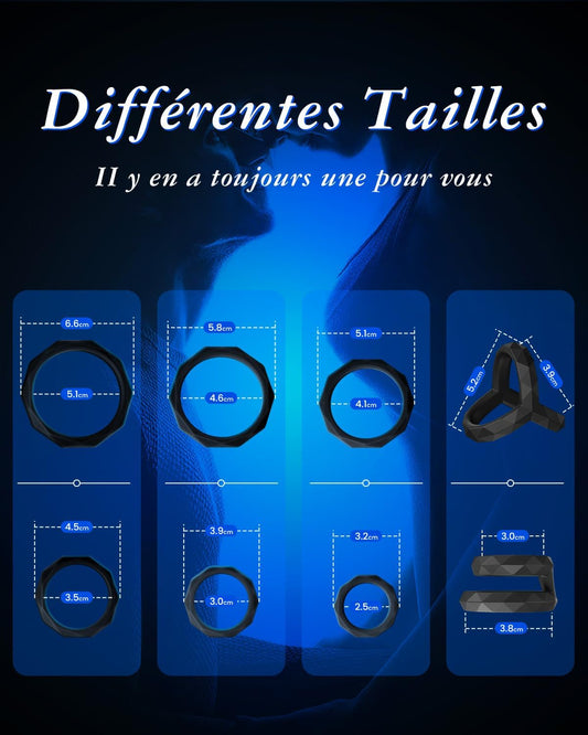 Guide des dimensions – tailles des anneaux (cm)