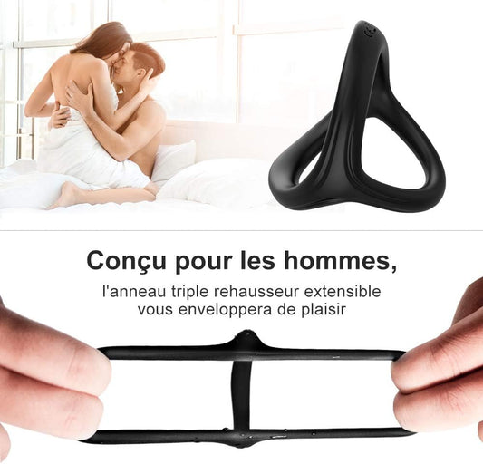 Forme triangulaire ergonomique du cockring pour un maintien optimal