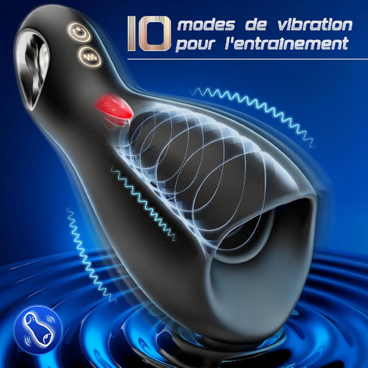 Vaginette automatique aux 10 modes de vibration puissants pour plaisir personnalisé