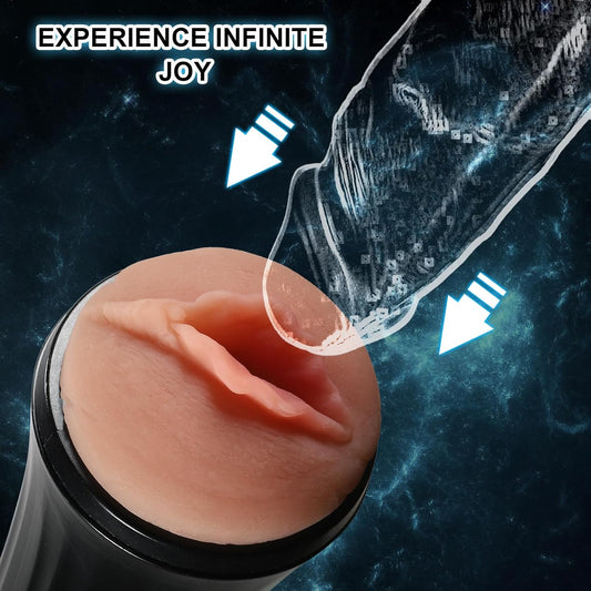 Masturbateur squeezable avec corps compressible souple en TPE