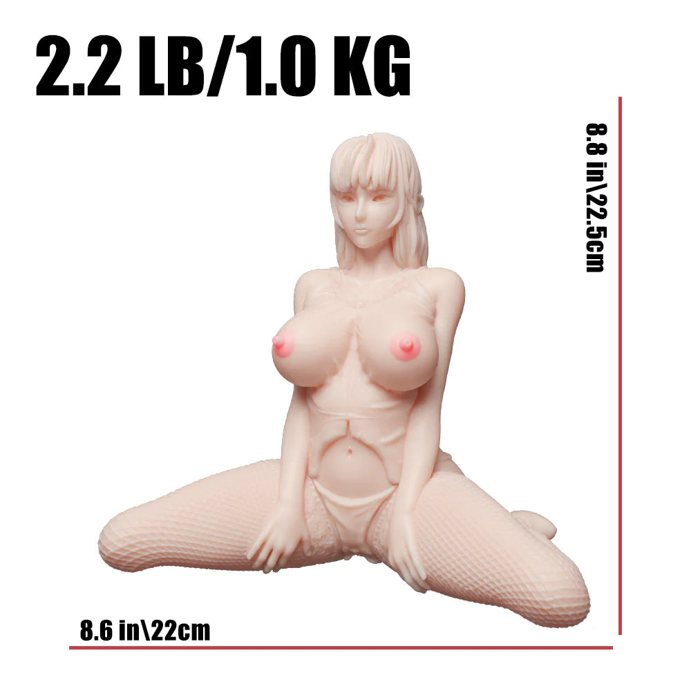 Dimensions et mesures de la sex doll hentai étudiante Gina