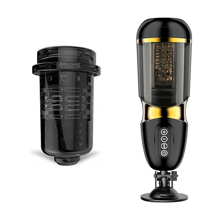 Masturbateur Homme Va et Vient Rotatif noir manchon de masturbation supplémentaire