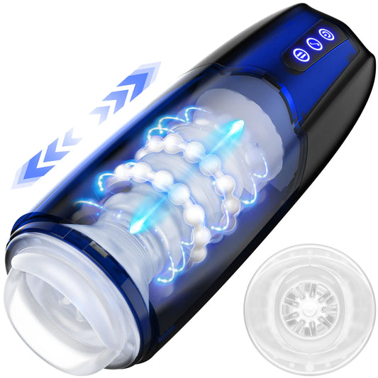 10 Modes Machine à Sucer en Silicone Vaginette Réaliste Homme Adultes