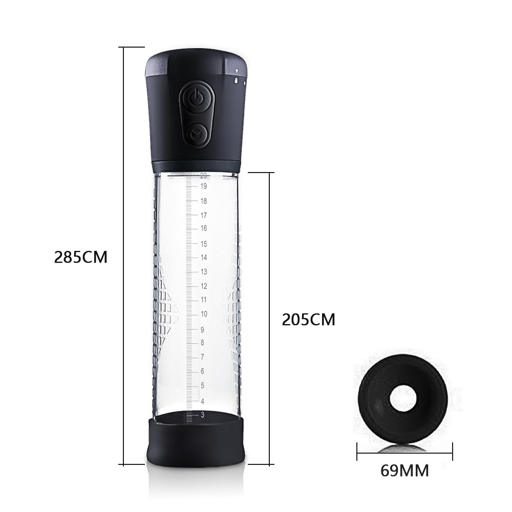 28cm Pompe à Pénis Électrique