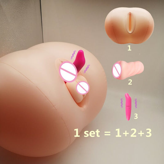 Masturbateur Gonflable Fessier avec Vagin artificiel et vibrateur