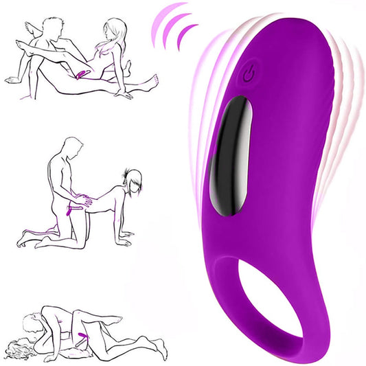 Cockring - Anneau Pénien Vibrant pour Couple violet