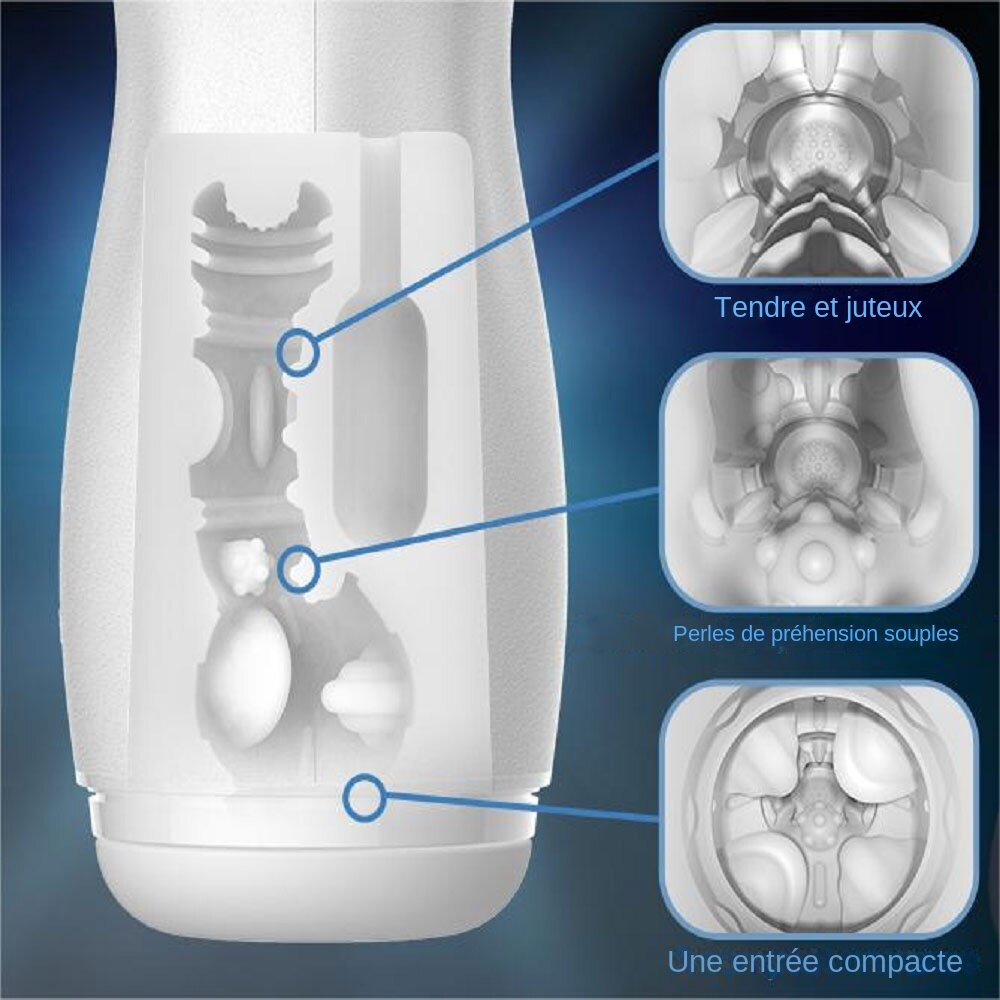 perle texture interne Masturbateur Homme Succion