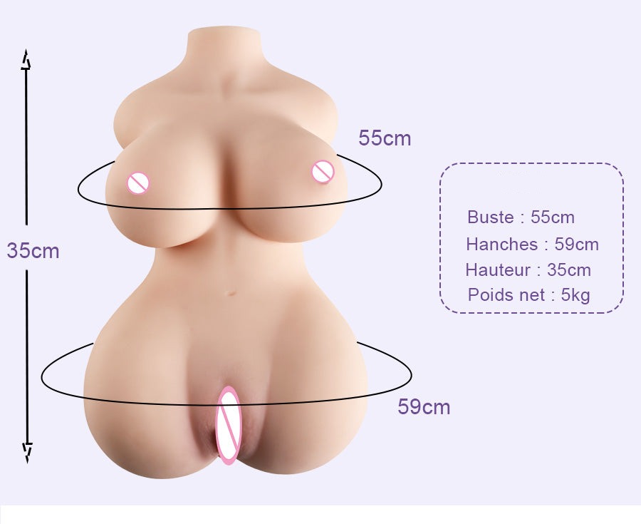 Masturbateur Buste et Fessier - Valentina