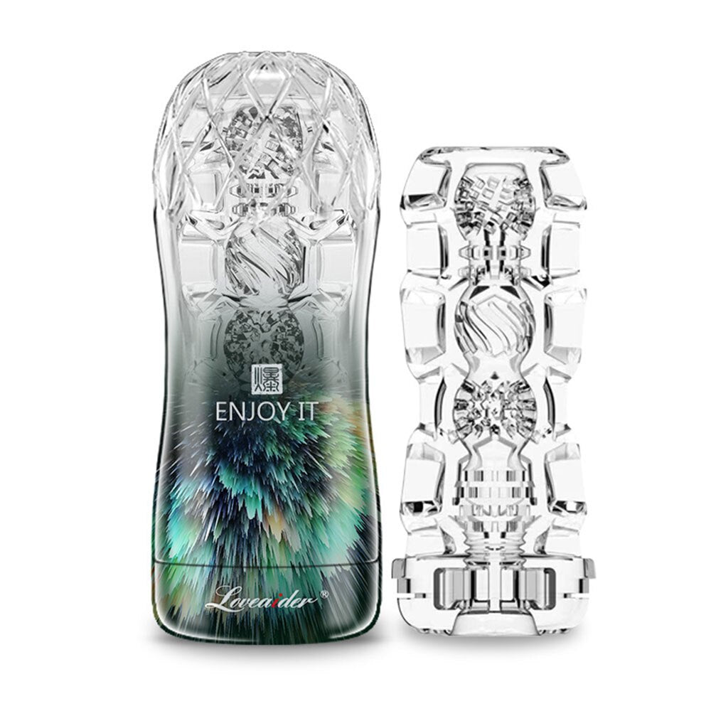 Masturbateur Homme Transparent Vert