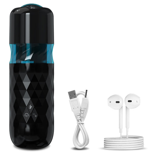 Masturbateur Homme Automatique - Piston et Rotation chargeur et écouteurs