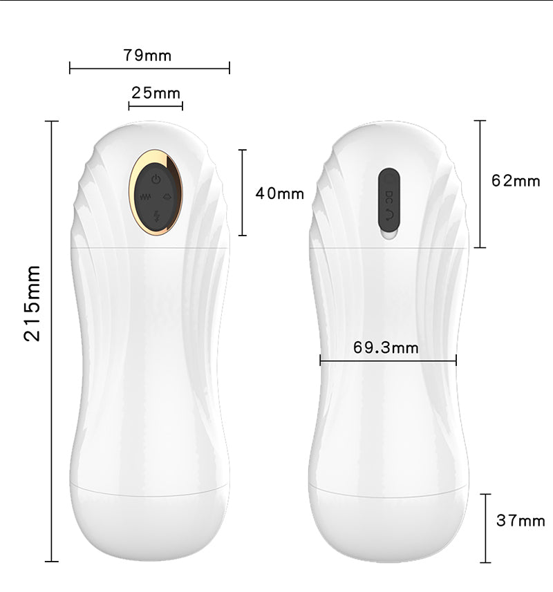 Masturbateur Homme Automatique Succion taille en cm mm