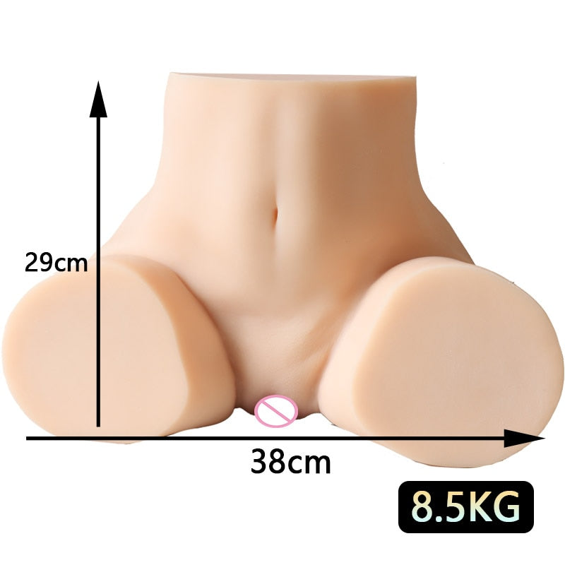 taille en cm et poids en kg Vaginette Fessier en Silicone modèle XL
