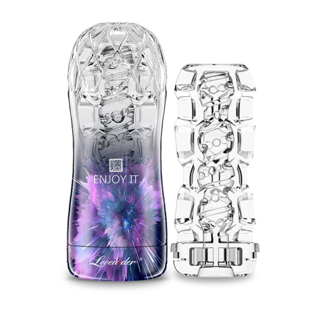 Masturbateur Homme Transparent Violet