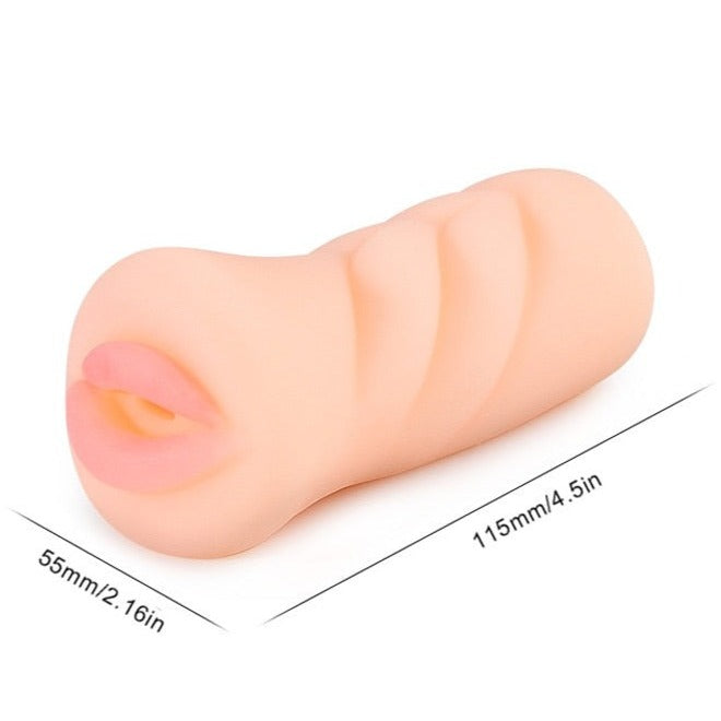 Masturbateur Homme - 2EN1 - Bouche et Vagin Artificiel - Option Chauffante