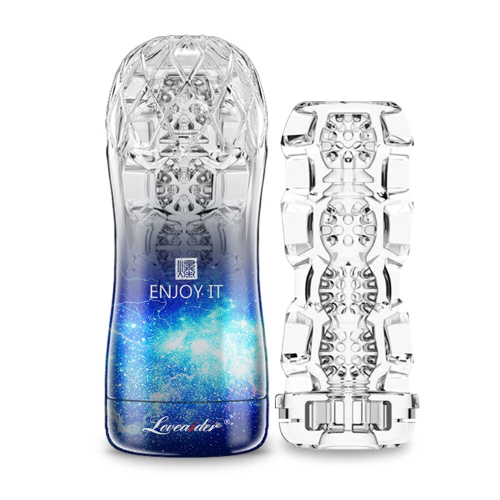 Masturbateur Homme Transparent BLeu