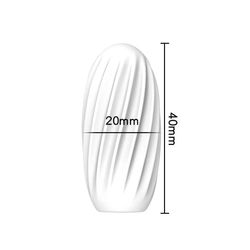 Dimension oeuf masturbateur blanc