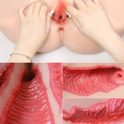 Canal anal réaliste avec stimulation du point P du masturbateur fessier en TPE

