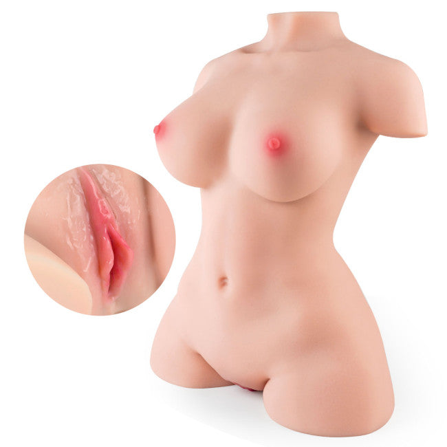 Buste poupée sexuelle réaliste 7,7 kg avec formes détaillées et finition douce