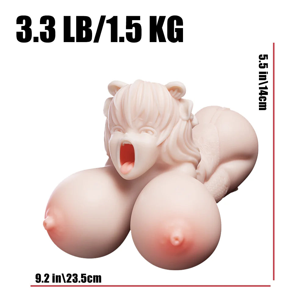 Dimensions précises du buste sexuel hentai Fiona avec gros nichons – hauteur, largeur et profondeur pour choisir la taille idéale