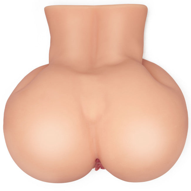 Vue de dessus du masturbateur fessier 15 kg montrant le design réaliste et la surface en TPE