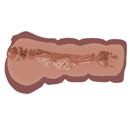 Vue de la texture interne réaliste de la vaginette brune pour stimulation masculine