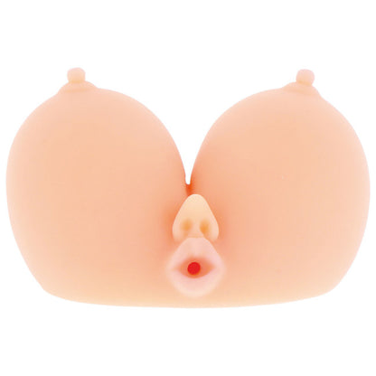 Vue de face du masturbateur gros seins en TPE réaliste noir Masculin Plaisir