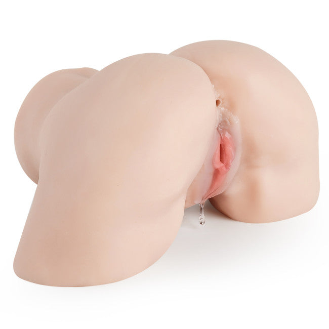 Masturbateur réaliste vagin et anus avec fessier détaillé en 3D vue trois quarts texture douce TPE