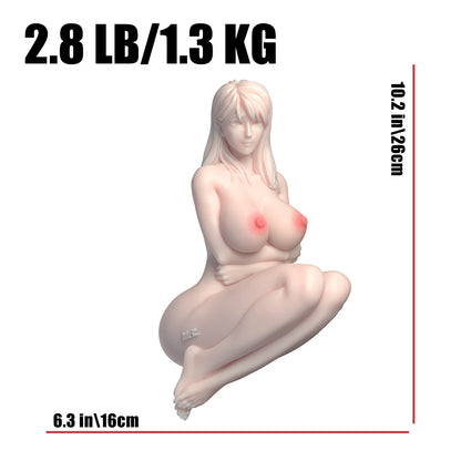 Poupée sexuelle hentai haut de gamme petite poitrine ferme avec indication précise des dimensions pour apprécier sa taille réaliste