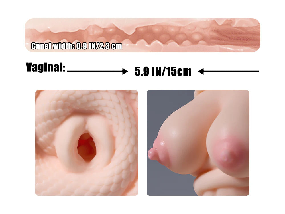 Masturbateur fantasy femme serpent avec texture interne stimulante pour sensations intenses