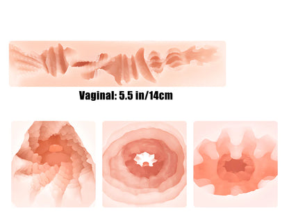 Textures internes nervurées du masturbateur fantaisie pour stimulation profonde et réaliste

