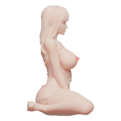 Vue de profil de la mini sex doll hentai étudiante

