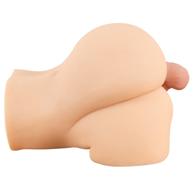 masturbateur double fessier angle latéral avec rendu réaliste et matière douce effet peau