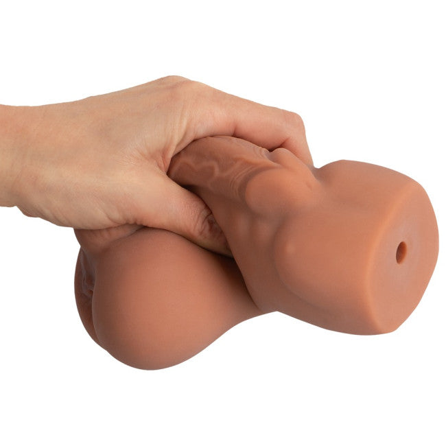 Masturbateur anal réaliste homme brun facile à tenir en main