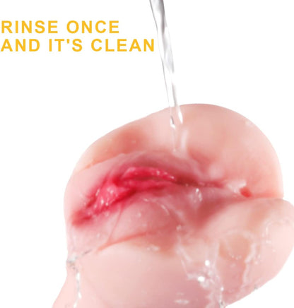 Masturbateur silicone homme en matière souple et hypoallergénique, facile à nettoyer après utilisation