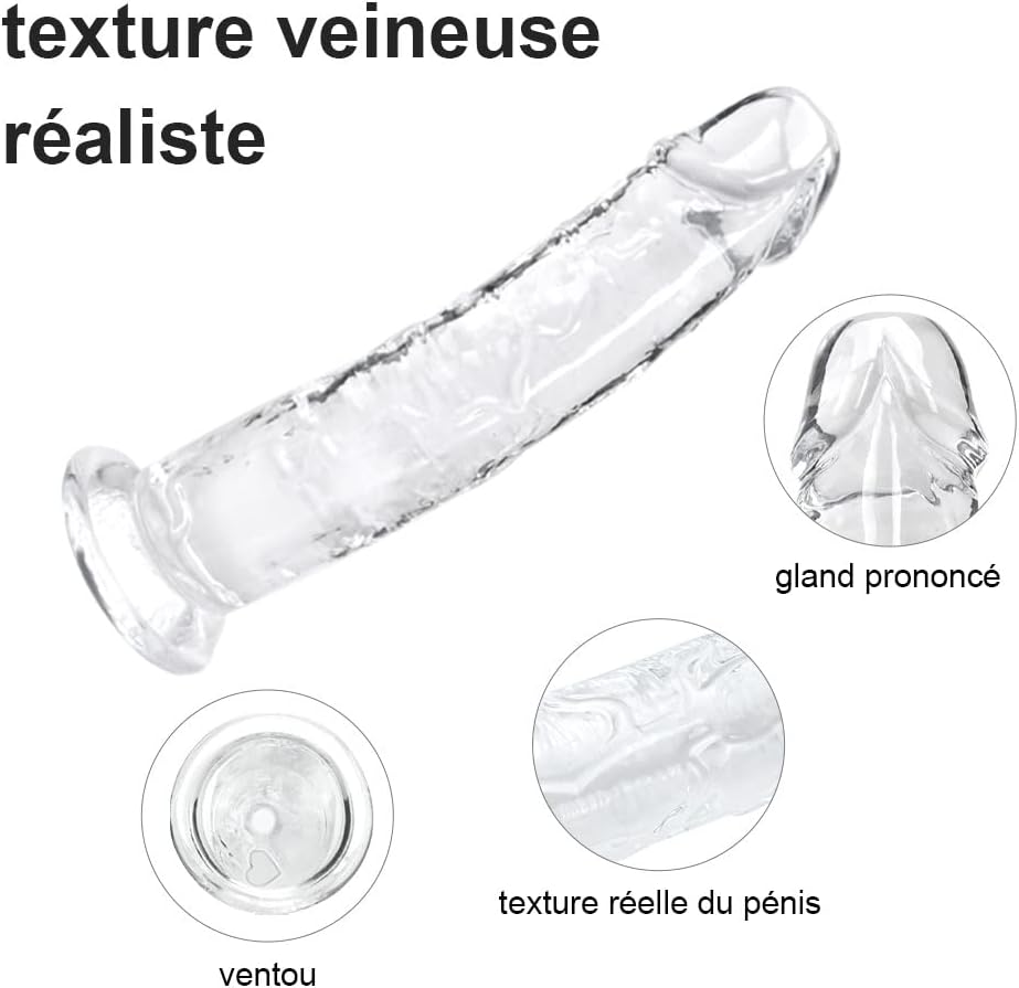 8. Gode transparent vu de profil mettant en valeur sa courbure