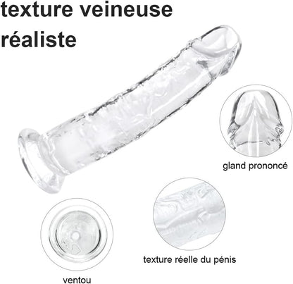 8. Gode transparent vu de profil mettant en valeur sa courbure
