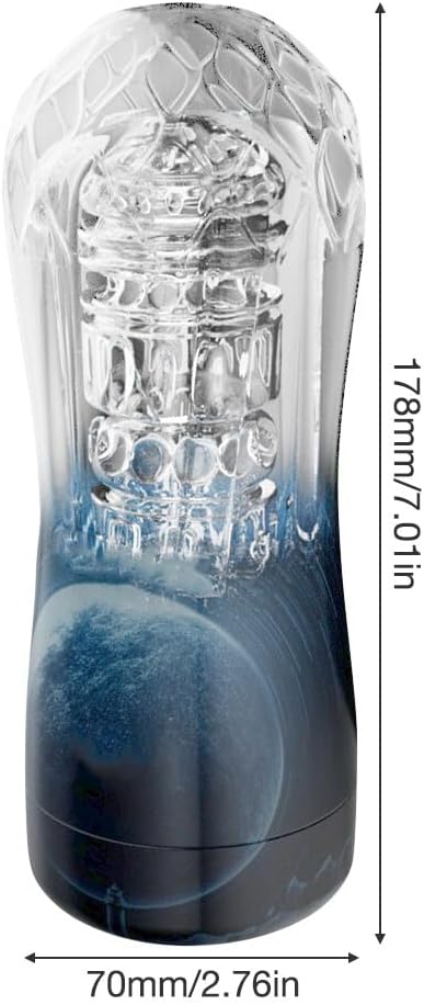 Guide des dimensions du masturbateur masculin transparent