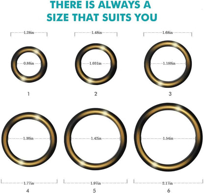 Cockring en silicone mesuré 5,5 cm de diamètre et 0,5 cm d'épaisseur