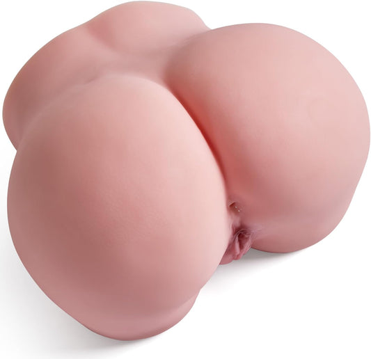 Masturbateur fessier réaliste à double canal vaginal et anal