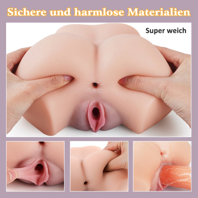 masturbateur anal réaliste homme gros plan entrée anale serrée texture nervurée