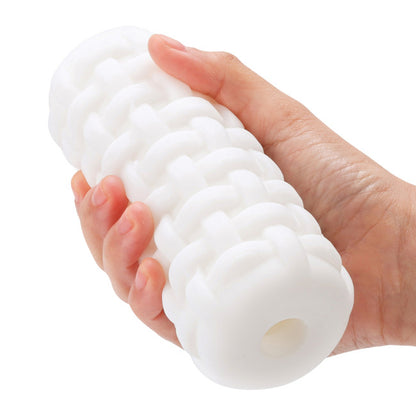 Masturbateur masculin en TPE souple et élastique de couleur blanche