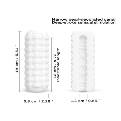 Dimensions de la vaginette étroite : longueur insérable 12 cm et largeur 1,8 cm