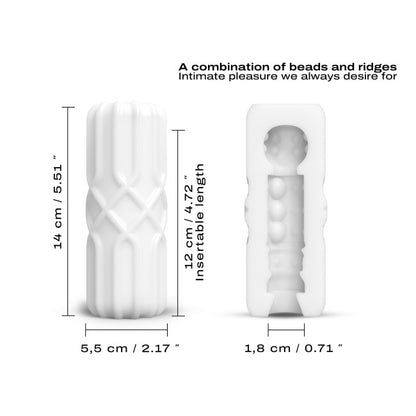 Vaginette souple avec mesure de la longueur insérable de 12 cm et largeur de 1,8 cm