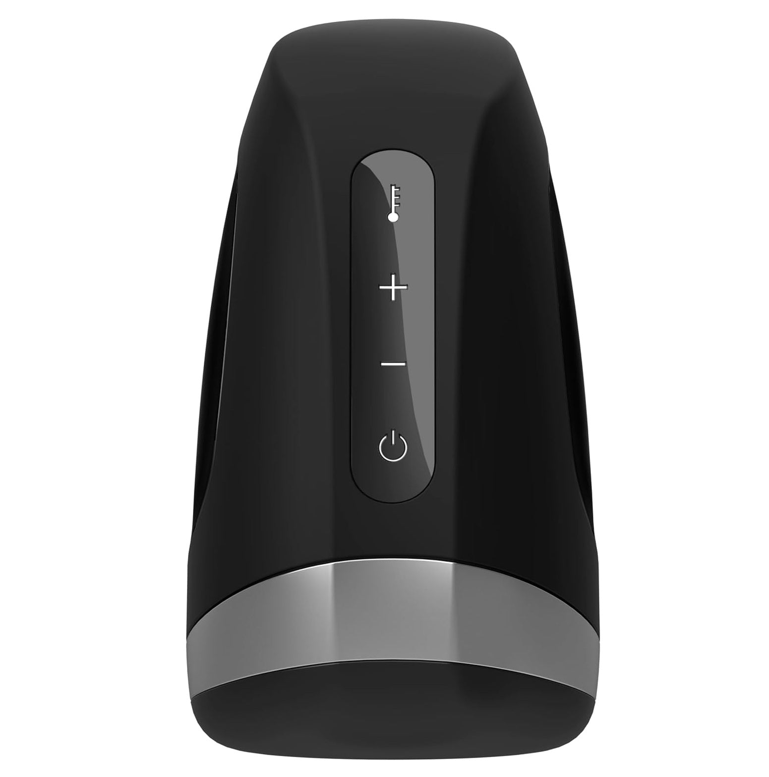 Vibromasseur pénis en silicone vue de face sur fond neutre