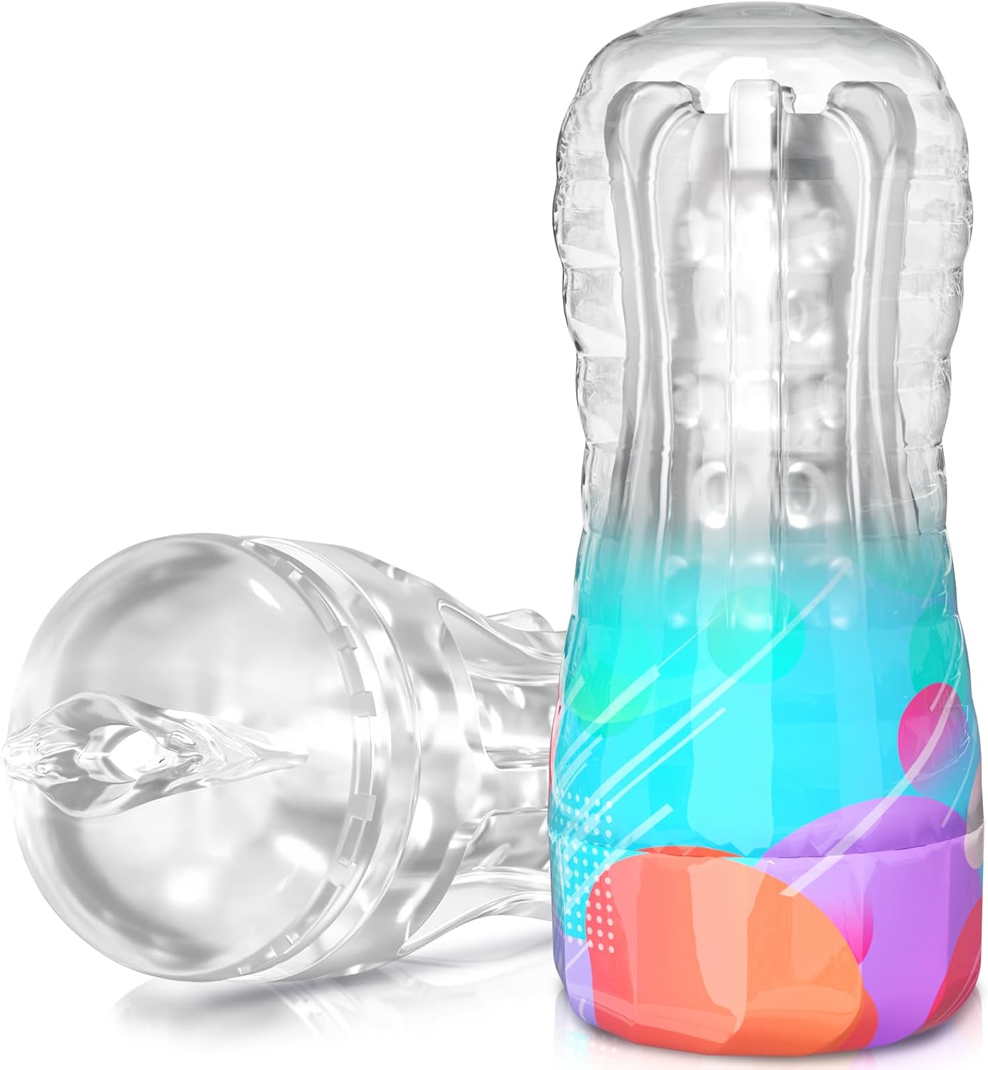 Masturbateur pas cher à texture réaliste vue de face sur fond neutre

